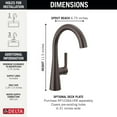 thumbnail image 2 of Delta 14882Lf 1.5 GPM Single Hole Bar / Prep Faucet - Chrome, 2 of 7