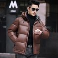 thumbnail image 4 of Chaqueta de plumón para hombre, gorro extraíble, relleno de plumón de pato, ropa de diseñador, chaqueta de invierno para hombre, saco informal para hombre, abrigo para hombre, 4 of 4