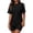 CL44_Black, variant on Lumtrix Women 2 Piece Lounge Set 2026 Summer Casual Oversized Short Sleeve Shirts Shorts Matching Airport Travel Outfit Clothes Army Green 2XL