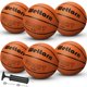 thumbnail image 1 of Baloncesto de goma Wettarn, 6 unidades, tamaño 4, 65 cm, con bomba, 1 of 7
