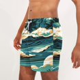 thumbnail image 5 of guisaled Swim Shorts For Men Mens Swim Shorts Quick Dry Elastic Waisted Swim Trunks Summer 7 Inch Beach Shorts Loose Fit Hawaii Graphic Boardshorts, 5 of 6