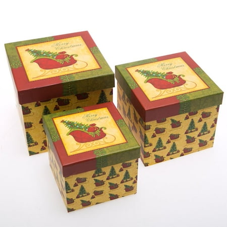 Christmas Bones - 3 Piece Christmas Sleigh Gift Boxes