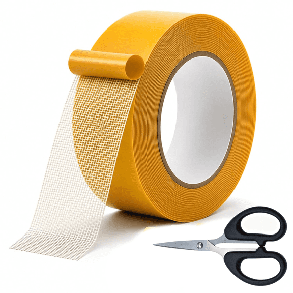 Mesh Magic Double Sided Tape, 30ft Waterproof Mesh Magic Tape Wall Decor and Office Mounting for Clothes, Rugs, Crafts