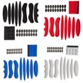 thumbnail image 3 of Accesorios cómodos y transpirables Toystoory para casco de motocicleta almohadilla duradera rojo, 3 of 6