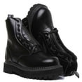 thumbnail image 5 of Grinders Zip & Lace Women's 8 Eyelet Lace With Zip Platform Boots In Black Size 6, 5 of 6