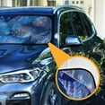 thumbnail image 3 of Starry Sky Shells Car Windshield Sun Shade Foldable Car Front Window Visor Heat and UV Protection 53x23.5, 3 of 8