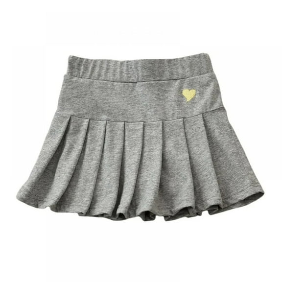 Toddler Pleated Skirt Girls School Unifo𝐫m Elastic Waist Skort Shorts Kids Girl Cute Tennis Mini Scooter Skirts