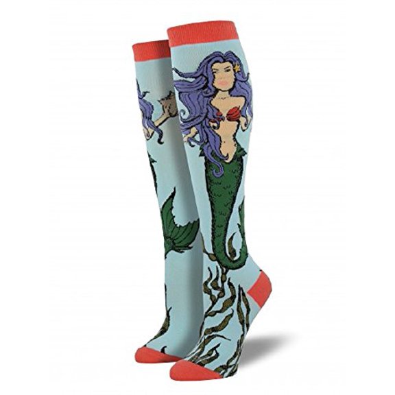 Socksmith Mermaid Air Blue Womens Knee-High Socks