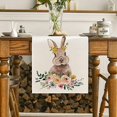 thumbnail image 2 of Mantel pequeño con estampado creativo de conejo de Pascua para decoración de mesa, para entrada de cocina (33 cm x 275 cm), 33 cm x 275 cm, 12, 2 of 5