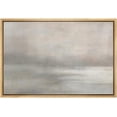 thumbnail image 3 of PixonSign Framed Canvas Print Wall Art Pastel Watercolor Gray Sky Landscape Abstract Shapes Illustrations Modern Art Decorative Minimal Relax/Calm for Living Room, Bedroom, Office - 24"x36" Natural, 3 of 5