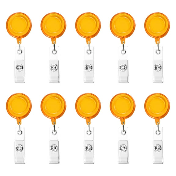 Baofu 10pcs Retractable Badge Holder Badge Holder Scroll ID Card Holder 10 Colors for Home