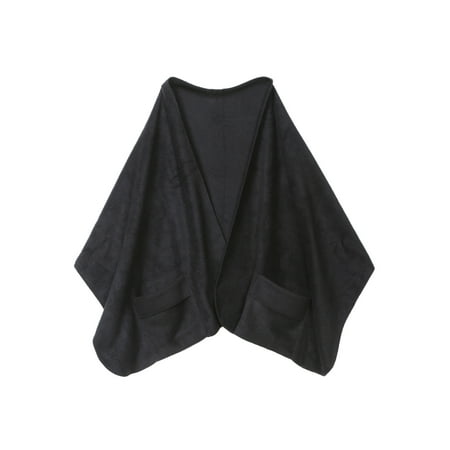 - Unisex Adult Shawl with Pockets - Polyester Fleece 20