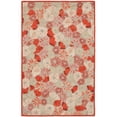 thumbnail image 2 of SAFAVIEH Martha Stewart Poppy Field Floral Area Rug, Cayenne Red, 6' x 6' Round, 2 of 5