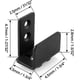 thumbnail image 5 of Sliding Door Hardware Floor Guide Steel Adjustable Fit Distance for Door & Cabinet, 2Pcs, 5 of 5