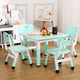 thumbnail image 4 of CazToi Set de Mesa y Sillas para Niños de 5 Piezas, Mesa de Actividades Cuadrada de 60x60cm con 4 Taburetes, 4 of 9