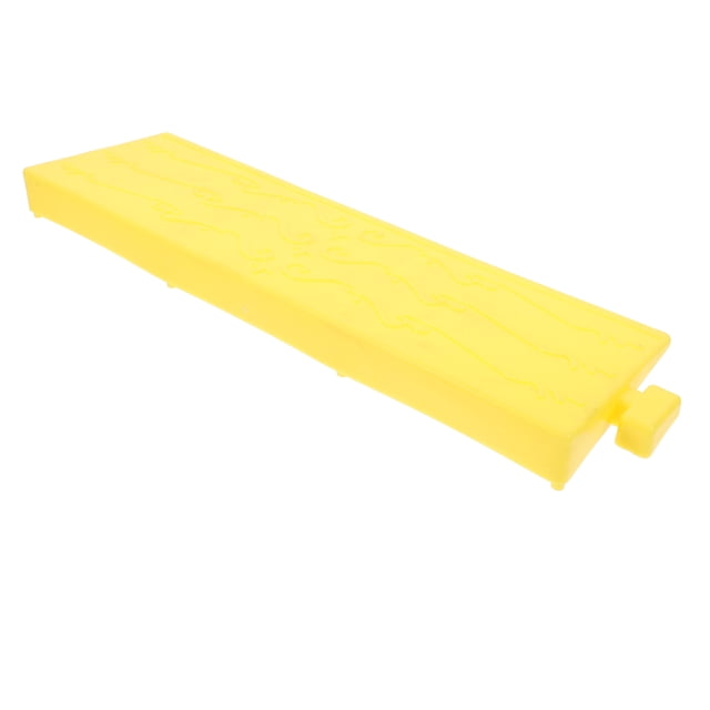 Luxshiny Versatile Yellow Plastic Threshold Ramp for Robot Vacuum Climbing and Vehicle Access