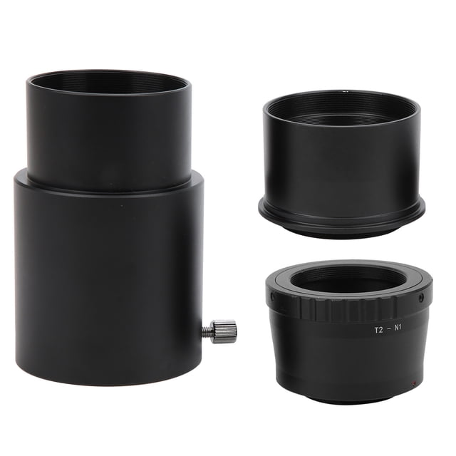 Tubo de extensión para ocular de 2 pulgadas y 60 mm para telescopio astronómico y juego de anillos adaptadores T2-N1