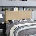 thumbnail image 2 of Hawthorne Collections Fabric Upholstered Queen Panel Headboard in Beige, 2 of 5