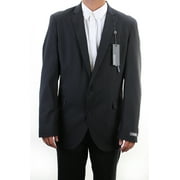 Kenneth Cole Reaction Black Checkered Long Blazer 46L