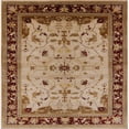 thumbnail image 1 of Ahgly Company Indoor Square Mid-Century Modern SaddleBrown Oriental Area Rugs, 5' Square, 1 of 6