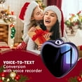 thumbnail image 5 of AI Voice Recorder with Voice to Text MP3 HD Noise Reduction 35H Recording Time Heart Shape Design for Jewelry Pendant Voice Control Music Playback, 5 of 9