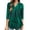 Green, variant on LEAVINGSUO 2026 Fall Womens Tops Plus Fashion Woman V-Neck 3/4Sleeve Printing Blouse Causal Pullover Tops