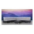 thumbnail image 2 of Living Source International Wicker / Rattan 8-Piece Sectional Set in Black/Gray, 2 of 9