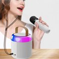 thumbnail image 2 of Inteprter Altavoz portátil inalámbrico Bluetooth fácil de usar para actividades al aire libre KaraokesMachine para niños y adultos Electrónica 1 micrófono negro, 2 of 6
