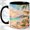 Black, variant on Tropical Beach Accent Mug, 11oz Ceramic Coffee Cup for Beach Lovers