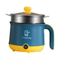 thumbnail image 3 of Tnarru Electric Mini Hot Pot Electric Ramen Cooker 110V US Cooking Pot Nonstick Mini Pot Noodles Cooker for Cooking Dumpling Boiling Blue, 3 of 8