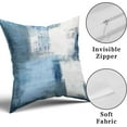 thumbnail image 5 of Blue and Grey Pillow Covers - White Blue Modern Abstract Art Painting Pillow Case 16x16 Inch Decorative Cushion Cover Accent Pillowcase for Sofa Couch Bed Home Décor Set of 2, 5 of 6