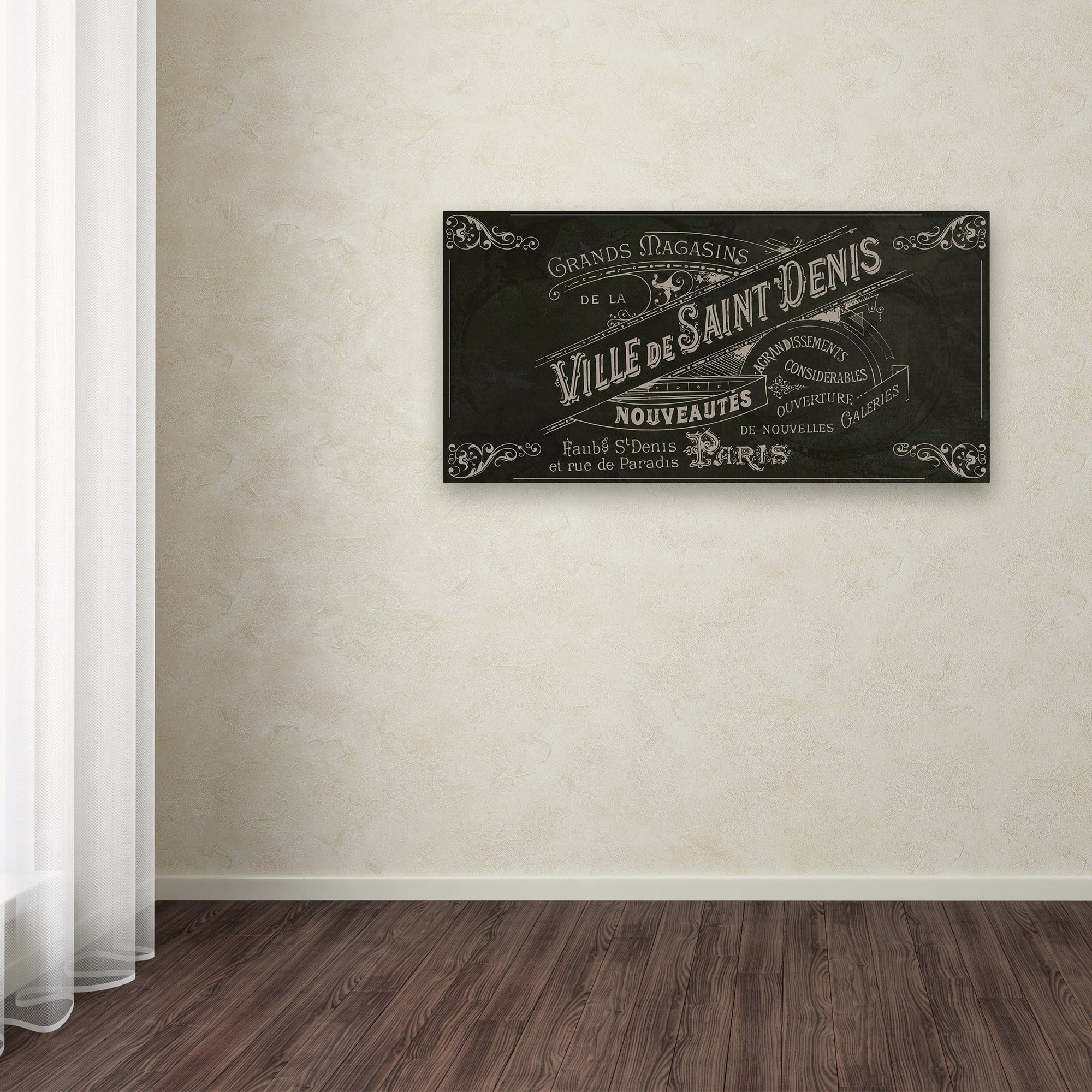Trademark Fine Art "Signes Francais V" Canvas Art by Color Bakery