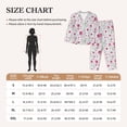 thumbnail image 4 of Yiaed Lilies Flowers Print Pajamas Women's Long Sleeve Sleepwear Soft Button Down Loungewear Pjs Lounge Set Nightwear Womens Pajama Pants-Medium, 4 of 7