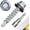 Silver, variant on 100 count #10 x 1-1/2 Hex  Self-Drilling Sheet Metal Roofing Screws with EPDM Washer, Zinc Plated Steel  Screw, Sheet Metal Roof Screws with Hex Socket