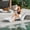 White, variant on Quick Assembly S-Shaped Pool Lounger,Ergonomic, Breathable & UV-Resistant Outdoor Pool Chair with Anti-Float Sandboxes