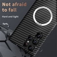 thumbnail image 3 of Case for Galaxy S23 Ultra 6.8" 2023, [Wireless Charging] [Carbon Fibre Texture & PC Back] Shockproof Anti-drop [Slim & Lightweight] Heavy Duty Protective Magnetic Shell, Blue, 3 of 8