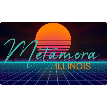 

Fairbury Illinois 4 X 2.25-Inch Fridge Magnet Retro Neon Design