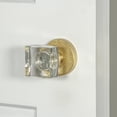 thumbnail image 4 of Viaggio Clomltqdc_Dd Motivo Solid Brass Non-Turning Two-Sided Dummy Door Knob Set - Brass, 4 of 7