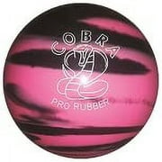 BuyBocceBalls New Listing - EPCO Candlepin Bowling Ball- Single - Cobra Pro Rubber - Pink & Black (4 1/2 inch- 2lbs. 6oz.)