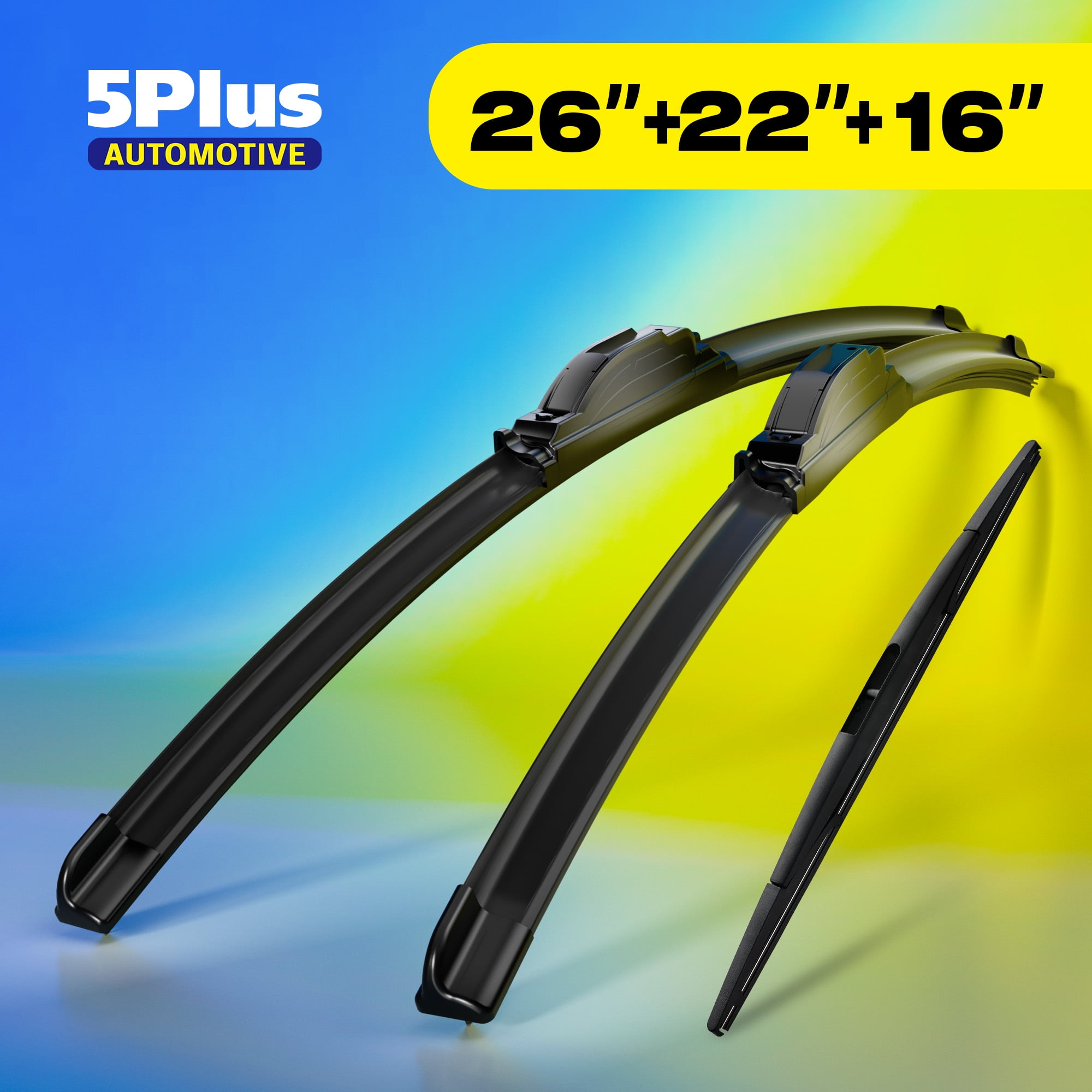 5 PLUS Silicone + Water Repellent Windshield Wiper Blades Compatible with Honda Odyssey 2022-2005 Windshield Wipers,All-Seasons Wiper blades-OEM Quality