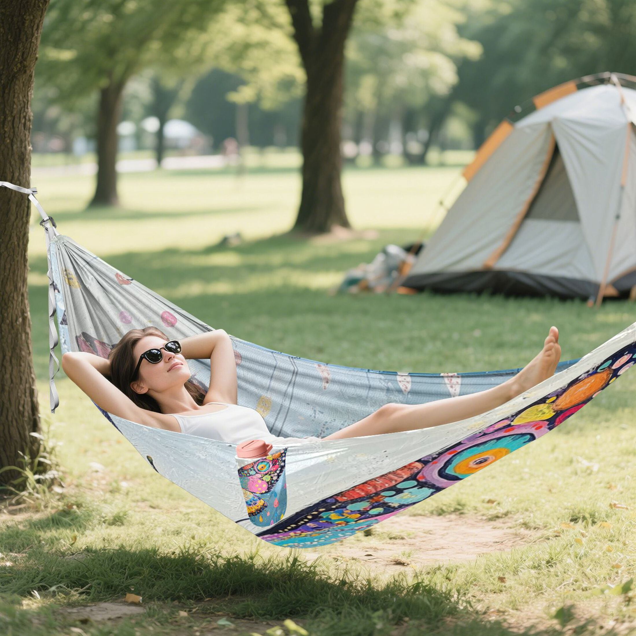 Hammock Camping Hammock Nylon Portable Hammock Travel Camping Hammock Cool Colorful Butterflies