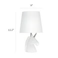 thumbnail image 4 of Simple Designs Sparkling White Unicorn Table Lamp, 4 of 9