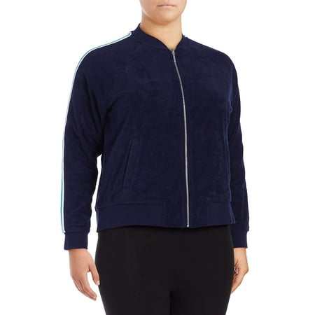 Marc New York Quilted Jacket - Plus Plus Stripe-Trimmed Bomber Jacket