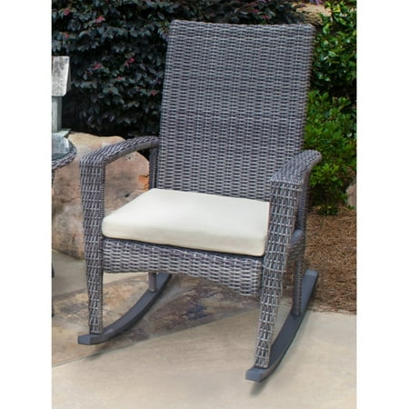 Tortuga Outdoor Bayview Wicker Rocking Chair with Cushion
