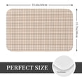 thumbnail image 2 of Kdxio Brown Gingham,16" x 24", Non-Slip Front Door Mats,Outdoor Welcome Mat Washable, 2 of 9