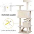 thumbnail image 5 of LINJH 54 in Cat Tree Tower for Indoor Cats Multi-Level Cat Condo Cat Bed Furniture with Scratching Post Kittens Activity Center, 5 of 9
