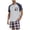 Blue A, variant on Mens Pajama Sets Plaid Soft Short Sleeve Top and Shorts With Pockets 2 Piece Summer Pjs