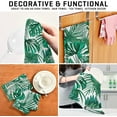 thumbnail image 6 of Coolnut Palm Leaf Kitchen Dish Towel Set of 4, Super Absorbent Soft Drying Cloth Tea Bar Towels, 28 x 18 Inch, 6 of 6