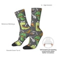thumbnail image 2 of Yiaed Cartoon Dinosaurs Print Great elasticity Crew Socks Sports socks for Men and Women, 2 of 5