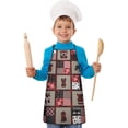 thumbnail image 2 of Red Plaid Dog Jigsaw Puzzle Kids Aprons for Girls and Boys,Adjustable Neck Strap Toddler Aprons for Kids Cooking Baking, 2 of 7